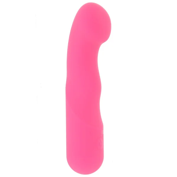 Liquid Silicone Pixies Curvy Rechargeable Waterproof Vibrator By CalExotics - Pink