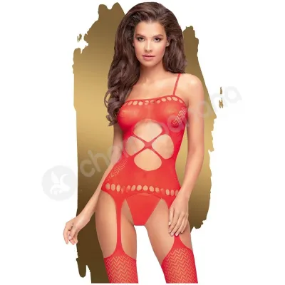 Penthouse Lingerie Red Hot Nightfall Suspender Bodystocking