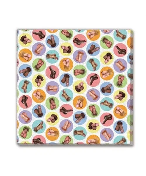 Mini Penis Napkins - 8 Pack