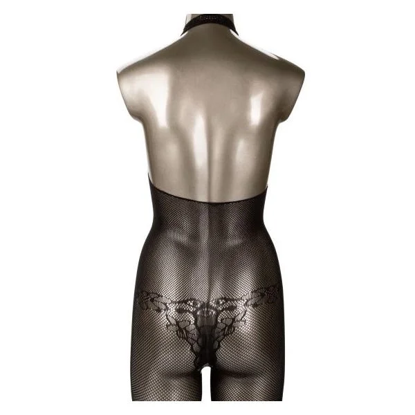Scandal Plus Size Halter Lace Body Suit