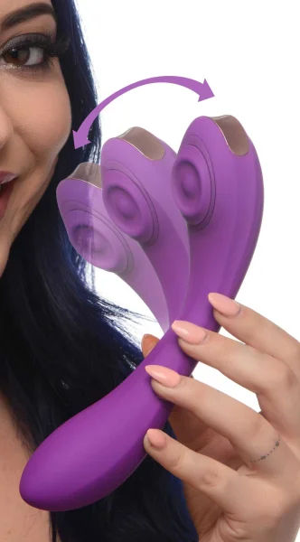 Pose Plus - 10x Pulsing Bendable Silicone Vibrator - Purple