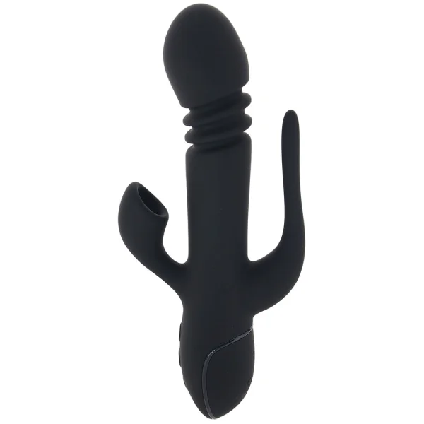 III Triple Euphoria Silicone Triple Stimulation Thrusting Vibrator With Clitoral Suction By CalExotics