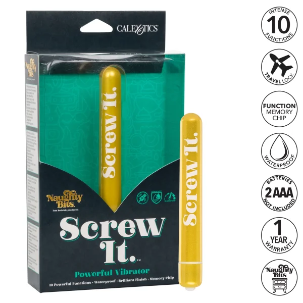 Naughty Bits Screw it. Powerful Vibrator