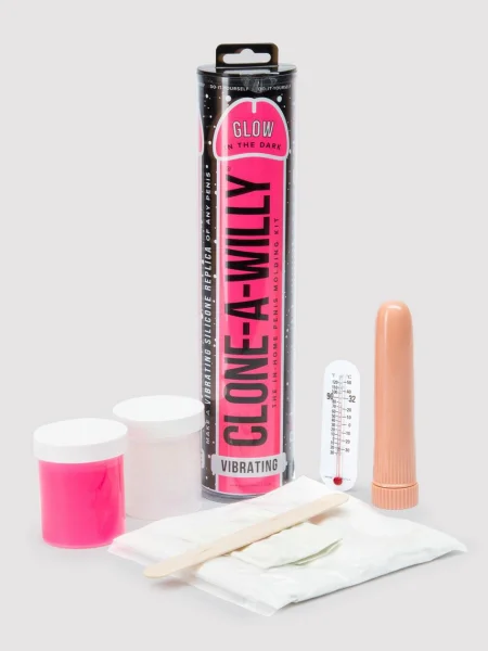 Clone-A-Willy Glow In The Dark Vibrator Molding Kit Pink