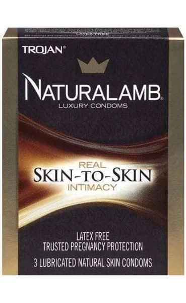 Trojan Naturalamb Luxury Condoms - 3 Pack
