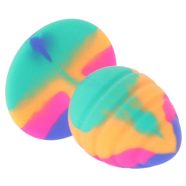 Cheeky Medium Swirl Tie Dye Butt Plug