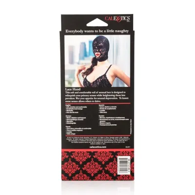 Scandal Lace Hood Black