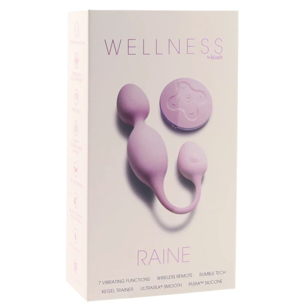 Wellness Raine Rechargeable Waterproof Silicone Vibrating Kegel Ball With Remote By Blush