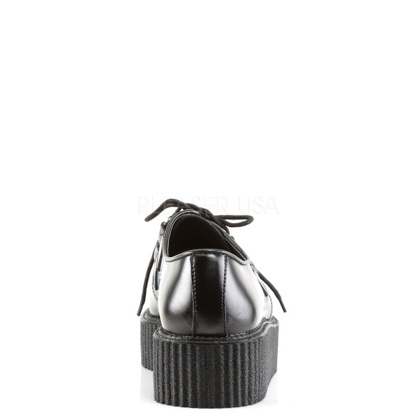 CREEPER-402 - 2" P/F Men's Rockabilly Goth Punk, Blk Leather Creeper — image 4 of 4