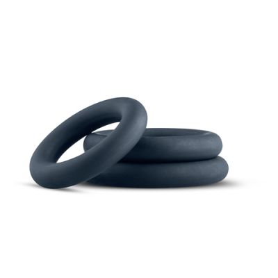 3 Piece Cock Ring Set Grey