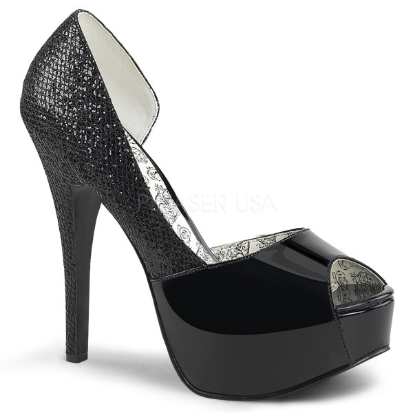 5 3/4 inches Heel, 1 3/4 inches Hidden PF Peep Toe D\'Orsay Pump — image 9 of 12