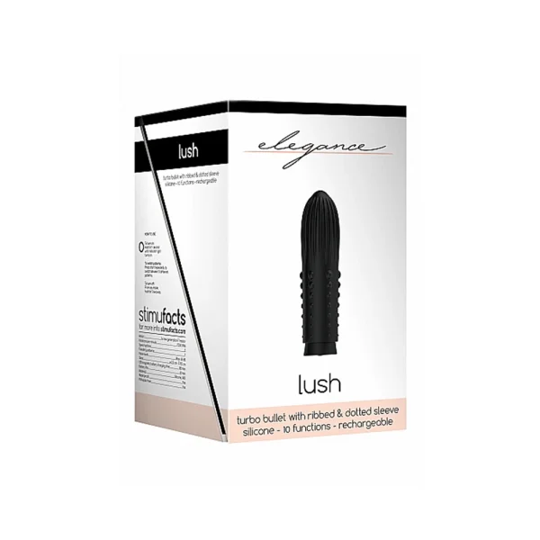 Elegance Lush Turbo Rechargeable Bullet - Black — image 6 of 11