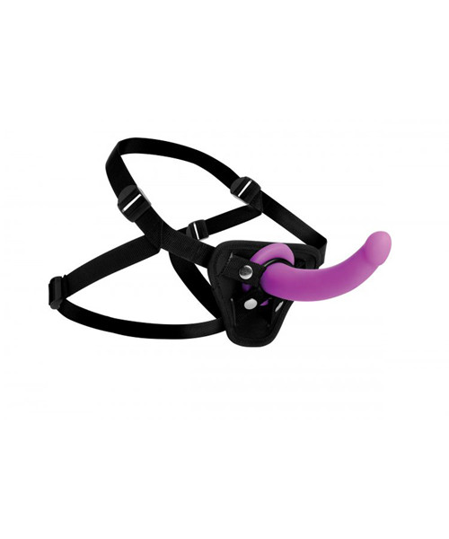 Navigator Silicone G-Spot Dildo with Harness