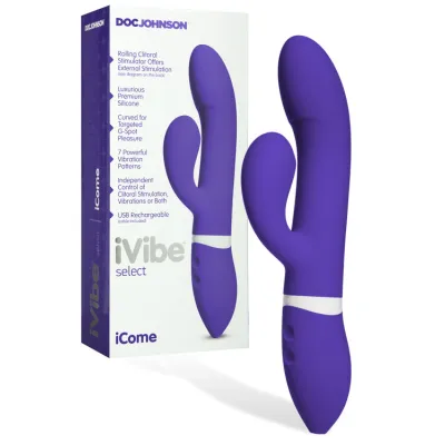 Doc Johnson iVibe Select iCome 9 Silicone Rabbit