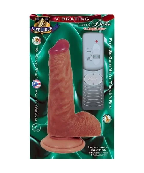 Lifelike Vibrating Latin Duke 7"