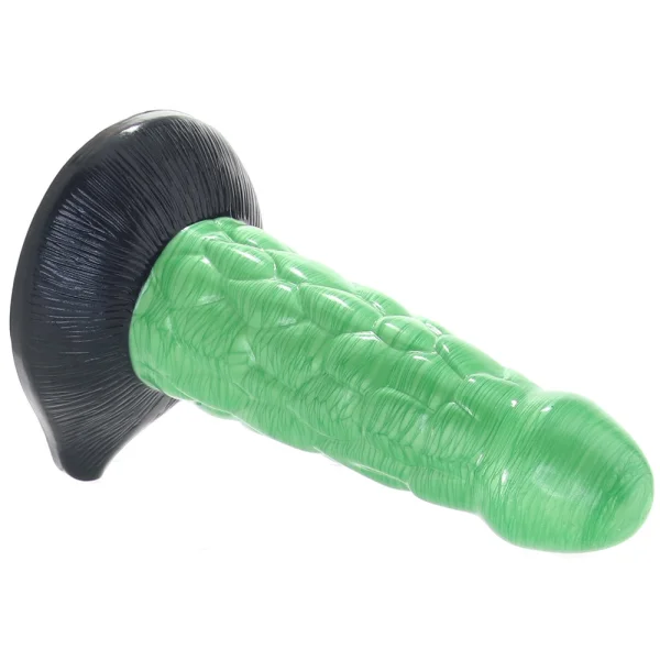 Radioactive Reptile Thick Scaly 7.5" Silicone Dildo By Creature Cocks