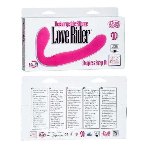 Love Rider Rechargeable Strapless Strap On Pink — image 6 of 6