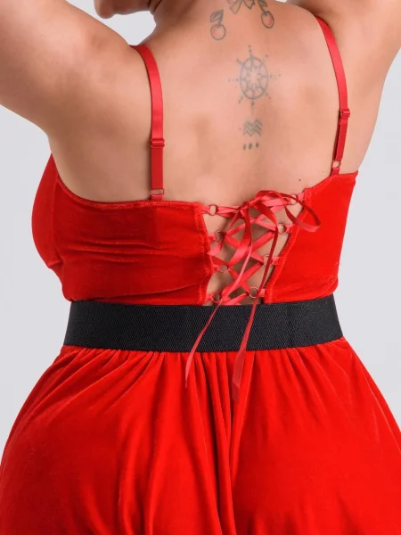 Lovehoney Fantasy Plus Size Santa Flirty Red Dress — image 4 of 4