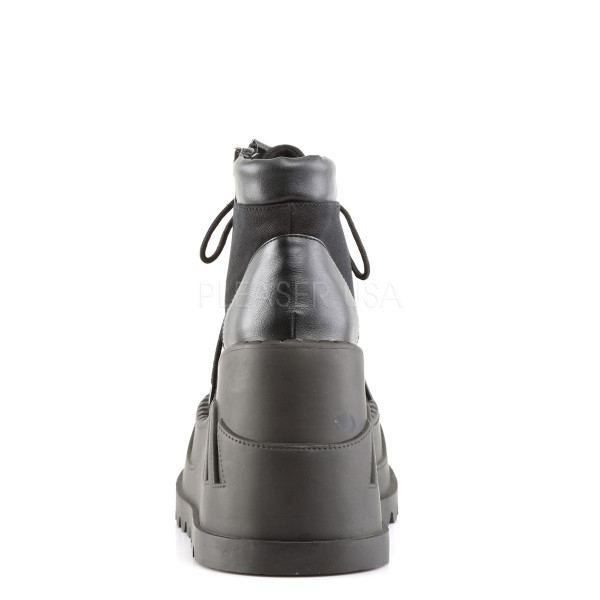 4 3/4 inches Wedge PF Lace-Up Bootie w/Exposed Zipper Detail — image 4 of 4