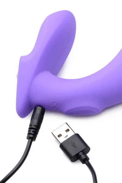 10x G-Tap Tapping Silicone G-Spot Vibrator -  Purple