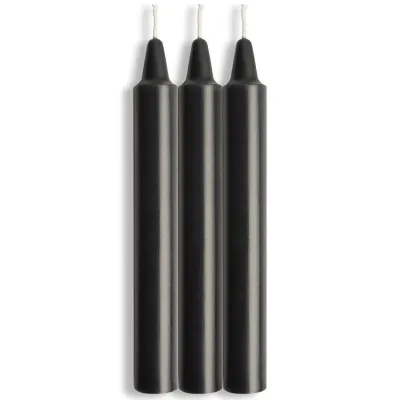 Sportsheets LaCire Drip Pillar Candles Black