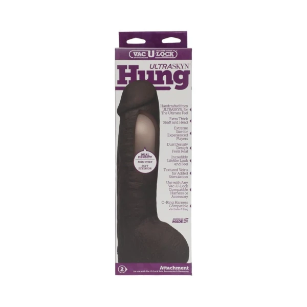Vac-U-Lock 12 inches Ultraskyn Hung Dong