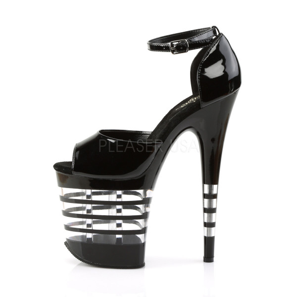 8 inches Heel, 4 inches Lined PF Ankle Strap Close Back Sandal — image 7 of 8