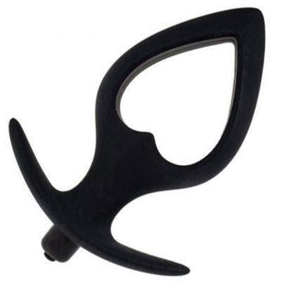 Bondara Black Heart Vibrating Butt Plug 4 5 5 or 7 Inch