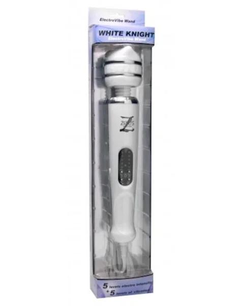 White Knight 10 Mode Electro Vibe Wand 110v - White