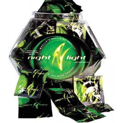 Glowing Condoms 144 X Assorted Bowl