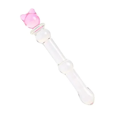 Lucent Small Bear Handle Glass Massager