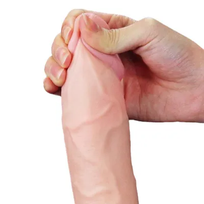 Lovetoy Cumming Softee 9 Inch Soft Ejaculation Dildo with Balls