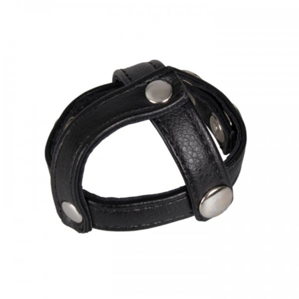 Bondara Real Leather Tri Cock Strap — image 4 of 5