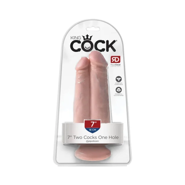 King Cock 7in Two Cocks One Hole