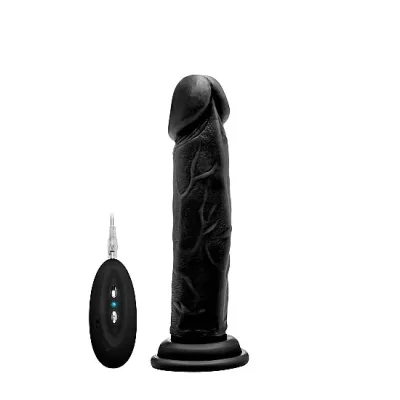 Vibrating Realistic Cock 8 Black