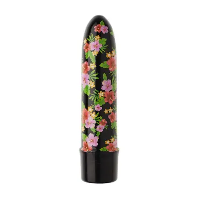 Joya Pattern Bullet Vibrator Hibiscus 5 Inch