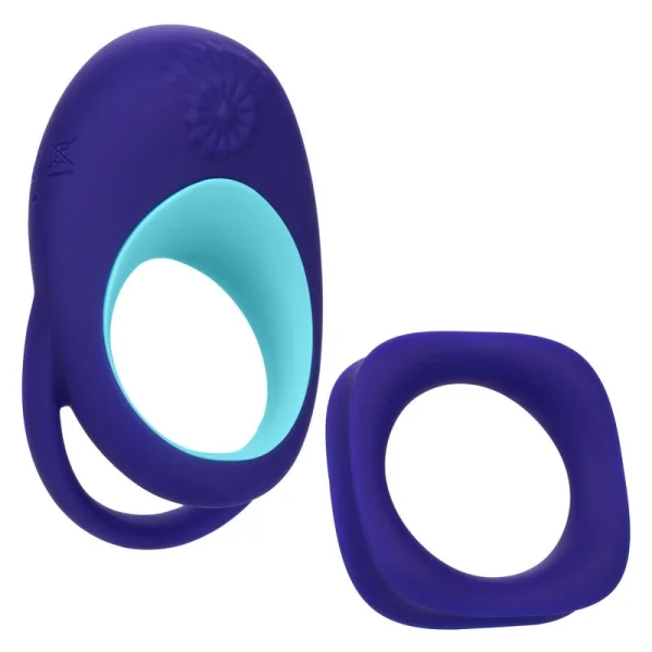 Link Up Alpha Silicone Rechargeable Vibrating Cock Ring By CalExotics