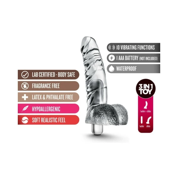 Naturally Yours Vibrating Ding Dong Realistic Dildo — image 17 of 20