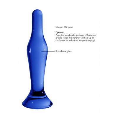 Flask Blue Glass Dildo