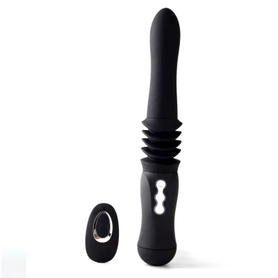 Max Silicone Thrusting Portable Love Machine Black