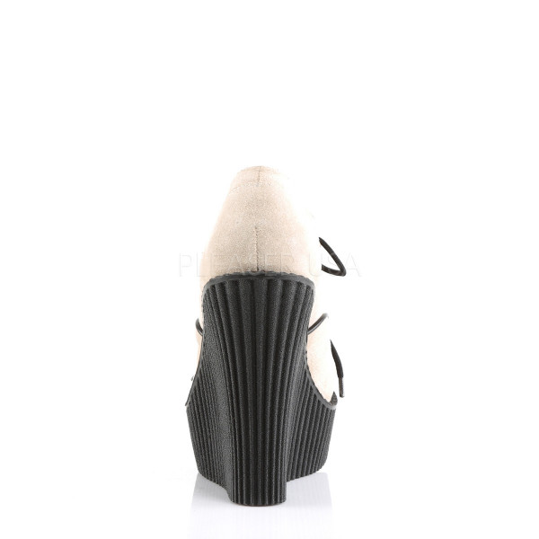 5 1/4 inches Wedge PF D-Ring Lace-Up Front Vegan Creeper — image 4 of 8