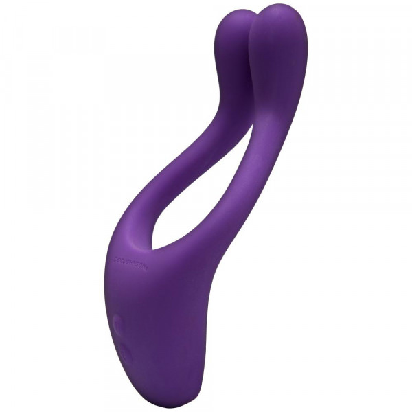 Tryst Multi Erogenous Zone Silicone Vibrator and Cock Ring- Purple