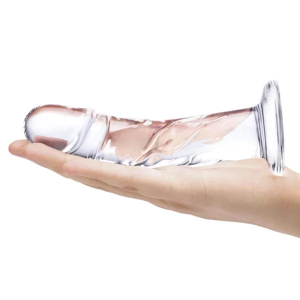 Glas 7-inch Curved Realistic Vein Dildo