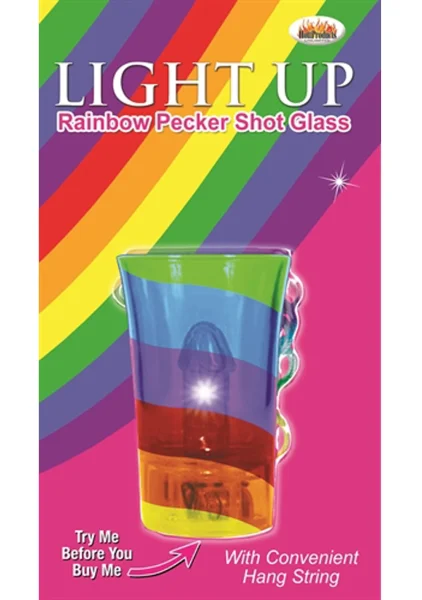 Light Up Rainbow Pecker Shot Glass