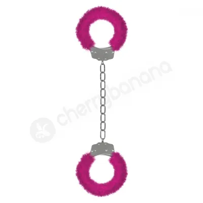 Ouch Pink Beginner s Furry Legcuffs