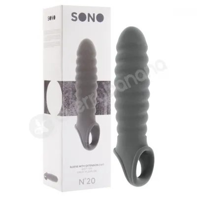Sono No 20 Grey Dong Penis Extension Sleeve