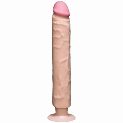 Realistic Cock Vib 12 inch with out Balls White