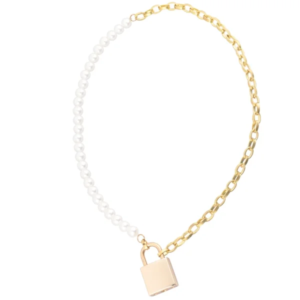 Sex & Mischief Pearl Day Collar By Sportsheets - White & Gold