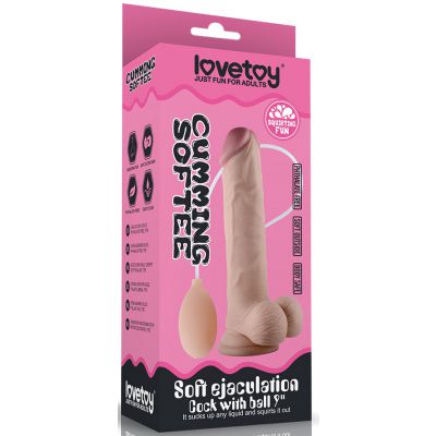 Soft Ejaculation Cock With Ball 9in