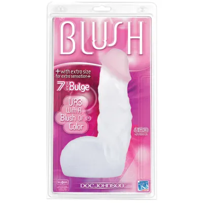 Blush 7 inch Ultraskyn UR3 Bulge Cock w Berry Head